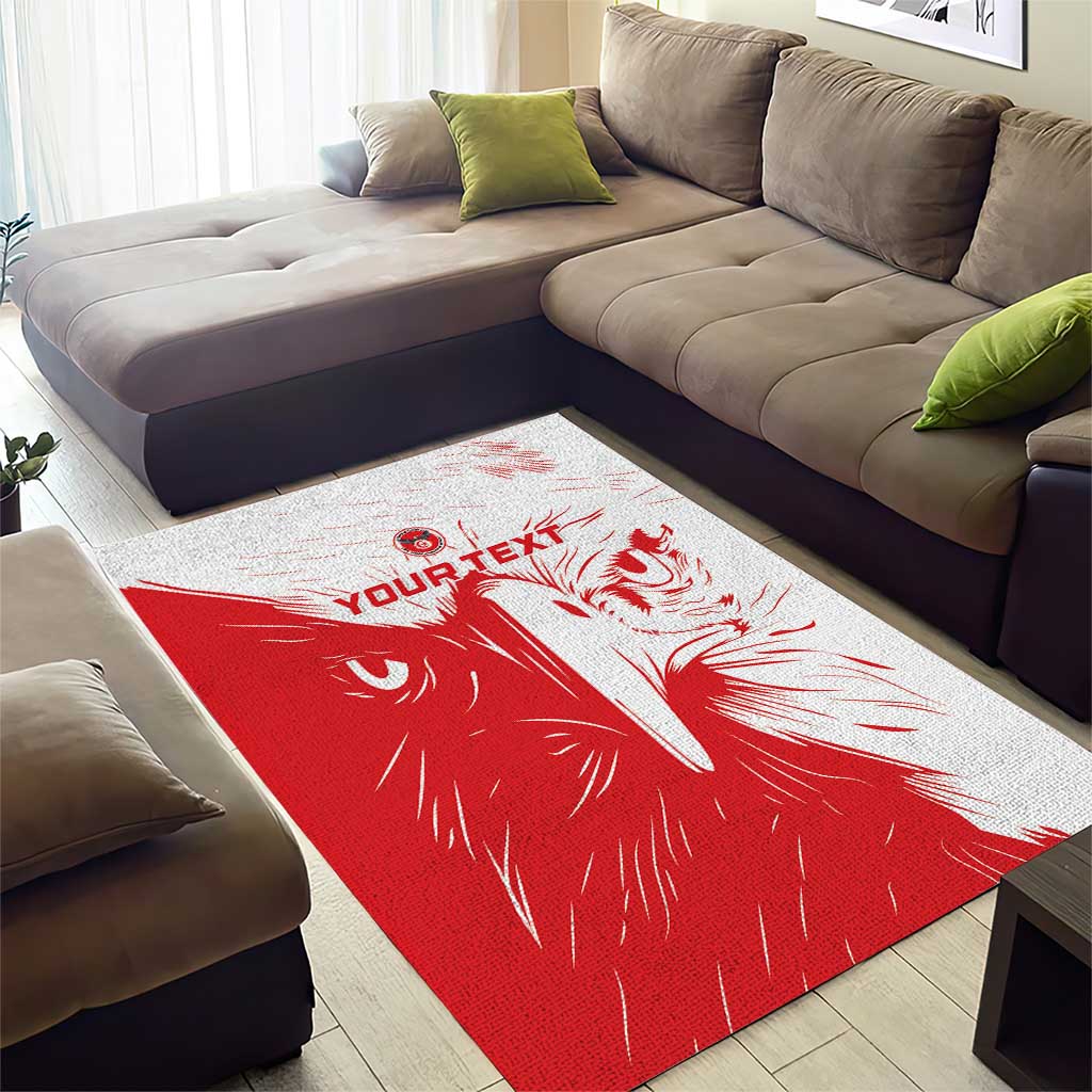 Custom Tunisia Football Area Rug Go Eagles of Carthage