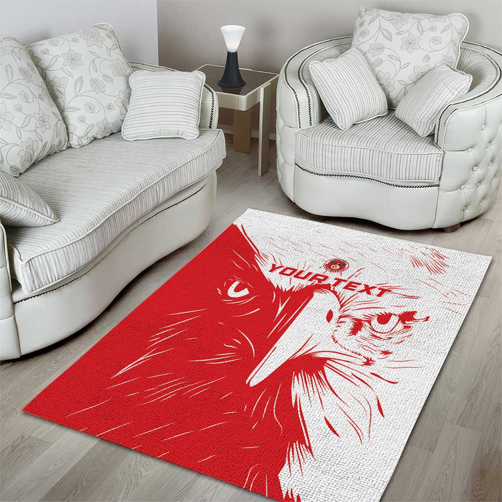 Custom Tunisia Football Area Rug Go Eagles of Carthage
