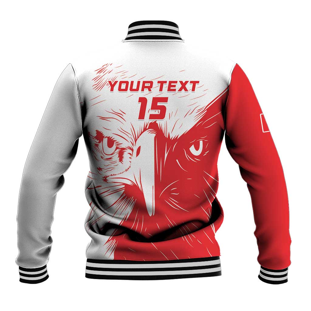 Custom Tunisia Football Baseball Jacket Go Eagles of Carthage