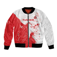 Custom Tunisia Football Bomber Jacket Go Eagles of Carthage
