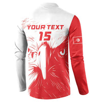 Custom Tunisia Football Button Sweatshirt Go Eagles of Carthage