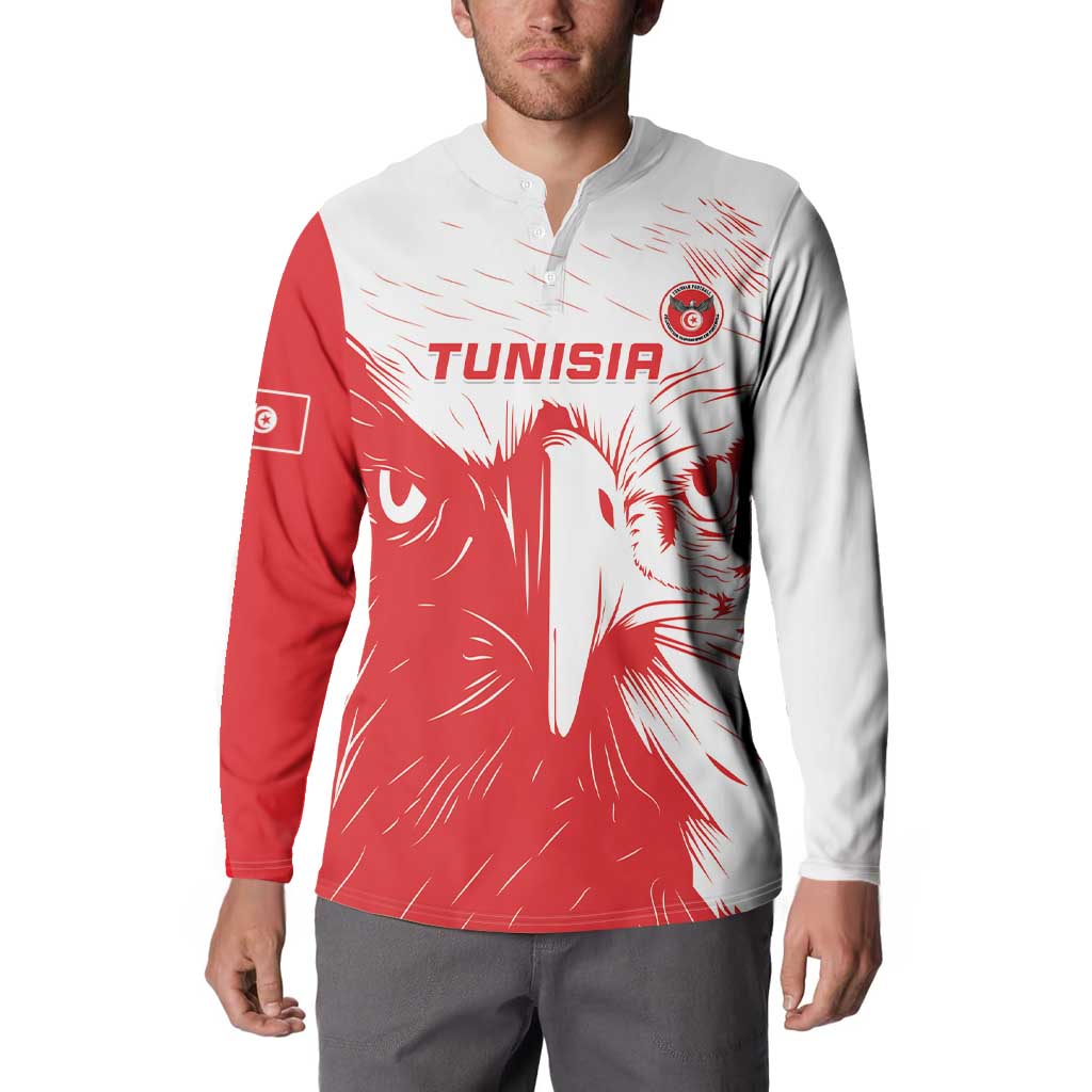 Custom Tunisia Football Button Sweatshirt Go Eagles of Carthage