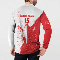 Custom Tunisia Football Button Sweatshirt Go Eagles of Carthage