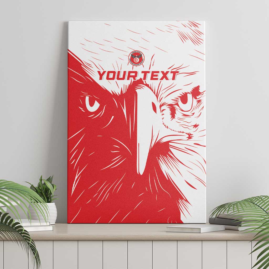 Custom Tunisia Football Canvas Wall Art Go Eagles of Carthage