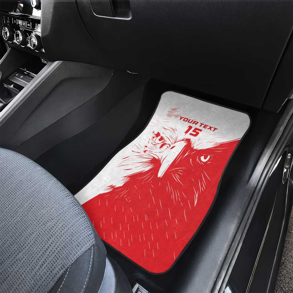 Custom Tunisia Football Car Mats Go Eagles of Carthage