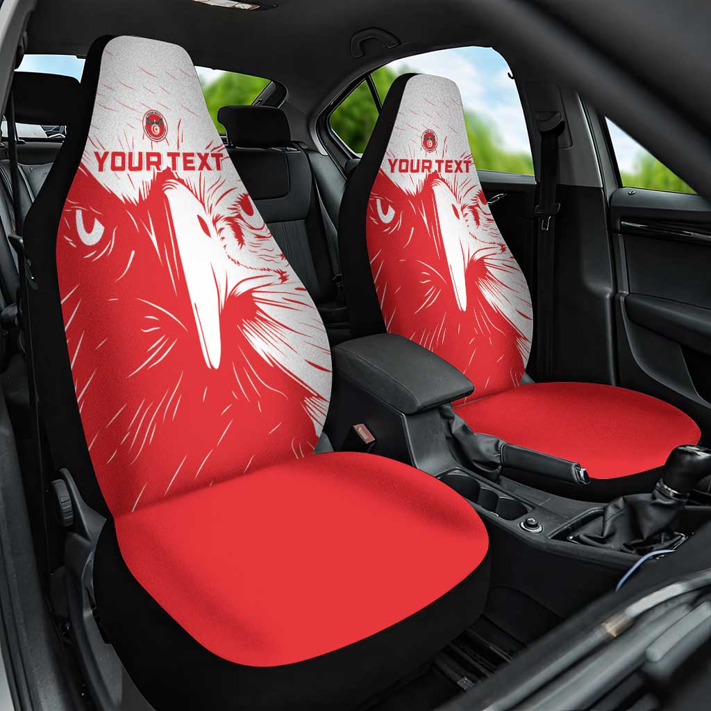 Custom Tunisia Football Car Seat Cover Go Eagles of Carthage