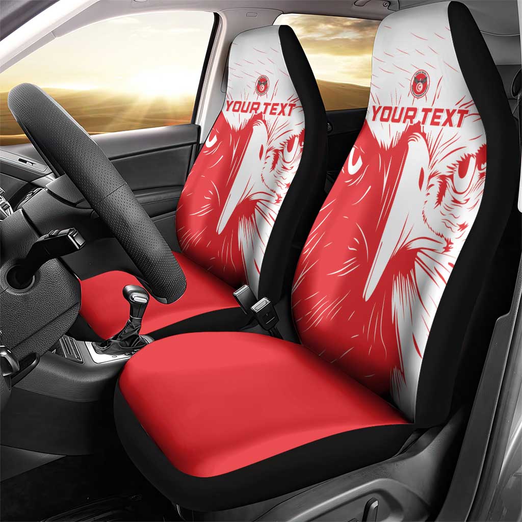 Custom Tunisia Football Car Seat Cover Go Eagles of Carthage