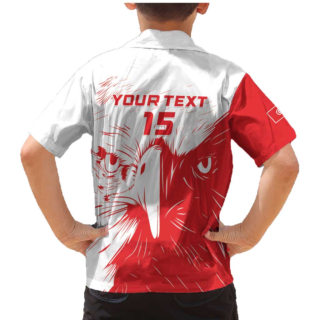 Custom Tunisia Football Family Matching Mermaid Dress and Hawaiian Shirt Go Eagles of Carthage - Wonder Print Shop