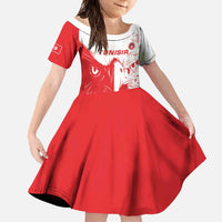 Custom Tunisia Football Family Matching Mermaid Dress and Hawaiian Shirt Go Eagles of Carthage - Wonder Print Shop