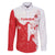 Custom Tunisia Football Family Matching Off The Shoulder Long Sleeve Dress and Hawaiian Shirt Go Eagles of Carthage