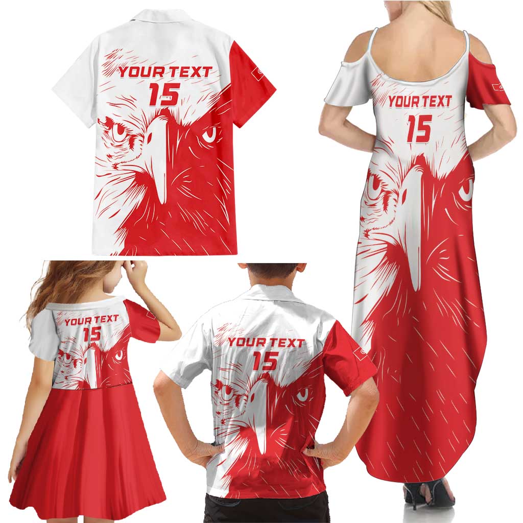 Custom Tunisia Football Family Matching Summer Maxi Dress and Hawaiian Shirt Go Eagles of Carthage - Wonder Print Shop