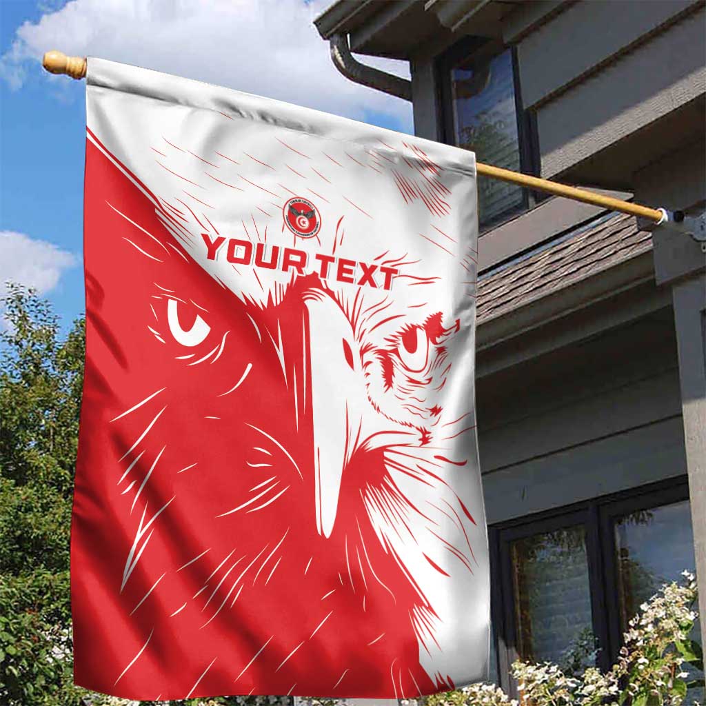 Custom Tunisia Football Garden Flag Go Eagles of Carthage - Wonder Print Shop