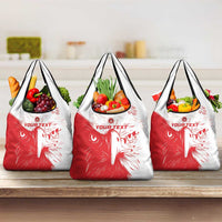 Custom Tunisia Football Grocery Bag Go Eagles of Carthage