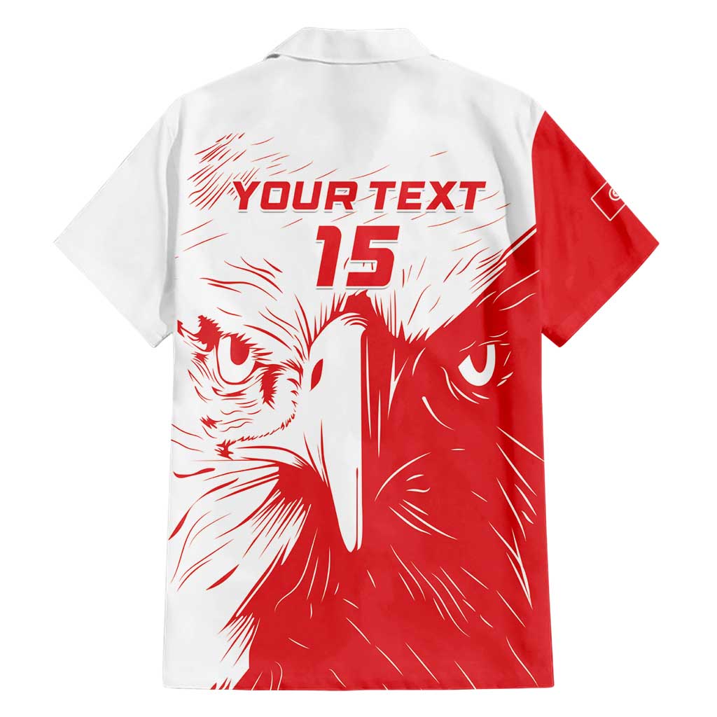 Custom Tunisia Football Hawaiian Shirt Go Eagles of Carthage - Wonder Print Shop
