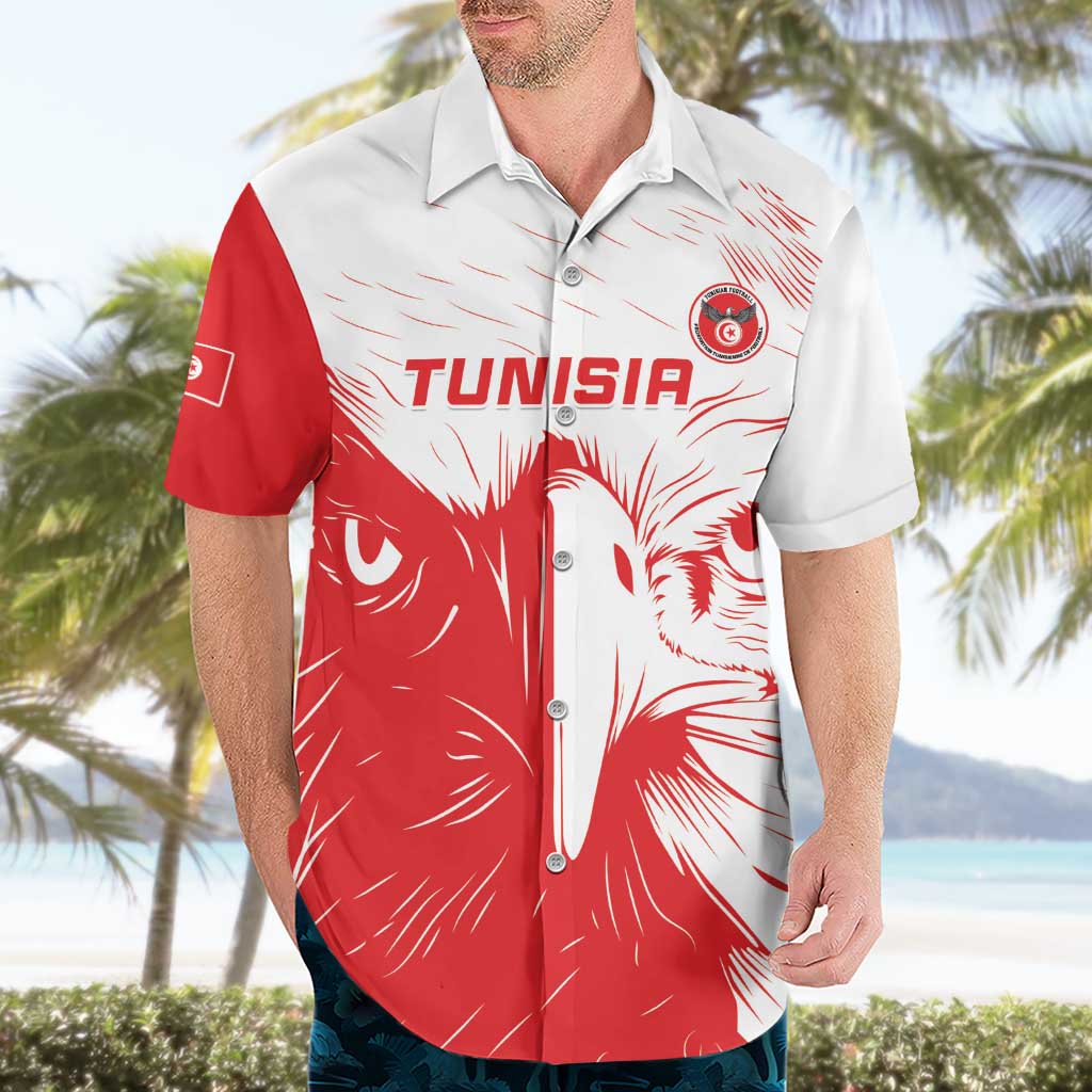 Custom Tunisia Football Hawaiian Shirt Go Eagles of Carthage - Wonder Print Shop