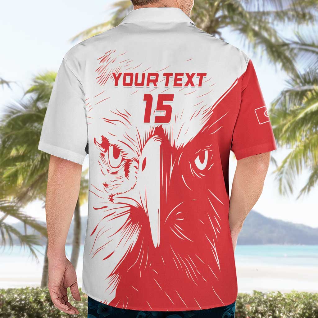 Custom Tunisia Football Hawaiian Shirt Go Eagles of Carthage - Wonder Print Shop