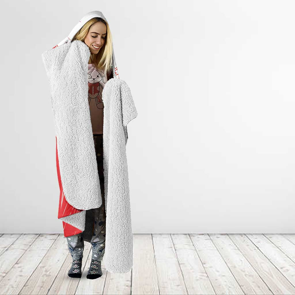 Custom Tunisia Football Hooded Blanket Go Eagles of Carthage - Wonder Print Shop