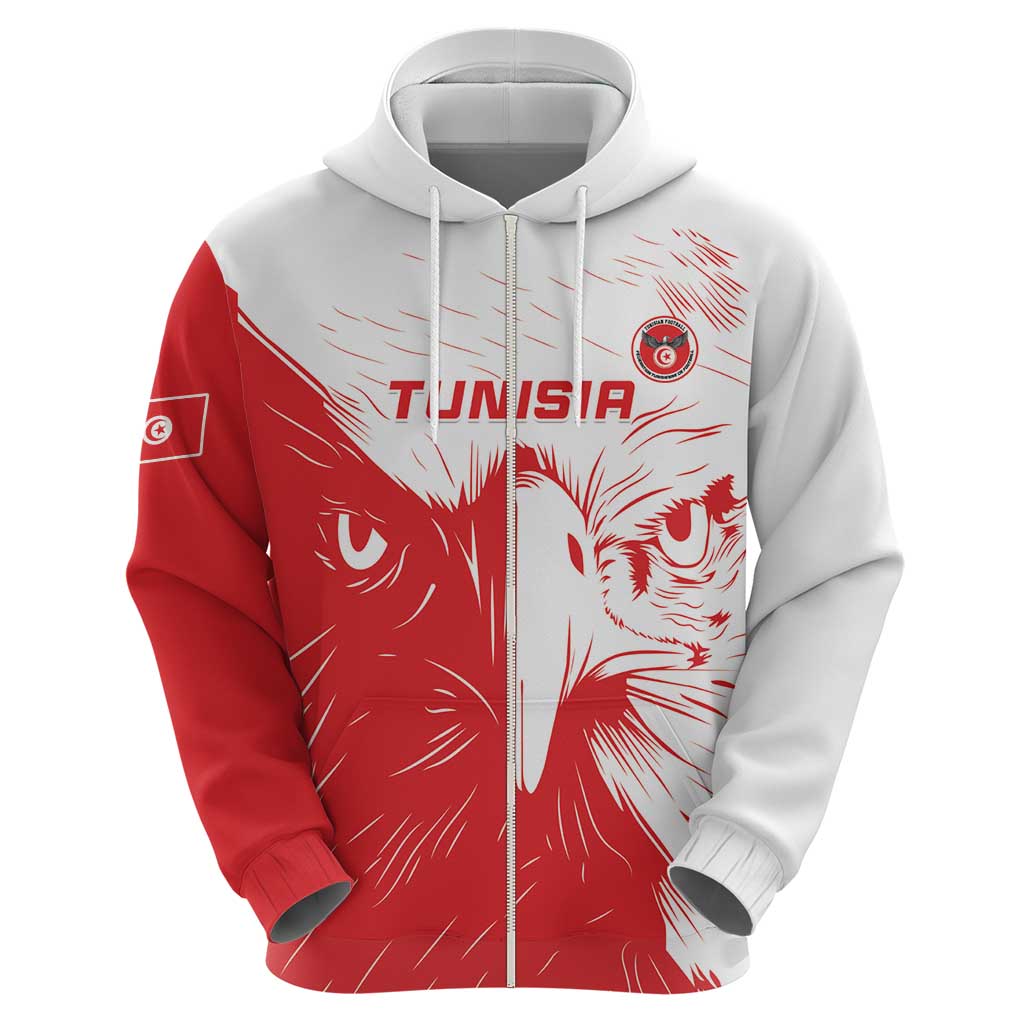 Custom Tunisia Football Hoodie Go Eagles of Carthage - Wonder Print Shop
