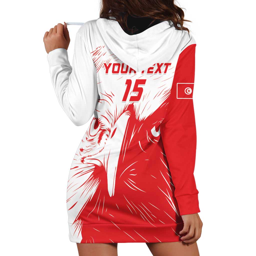 Custom Tunisia Football Hoodie Dress Go Eagles of Carthage - Wonder Print Shop