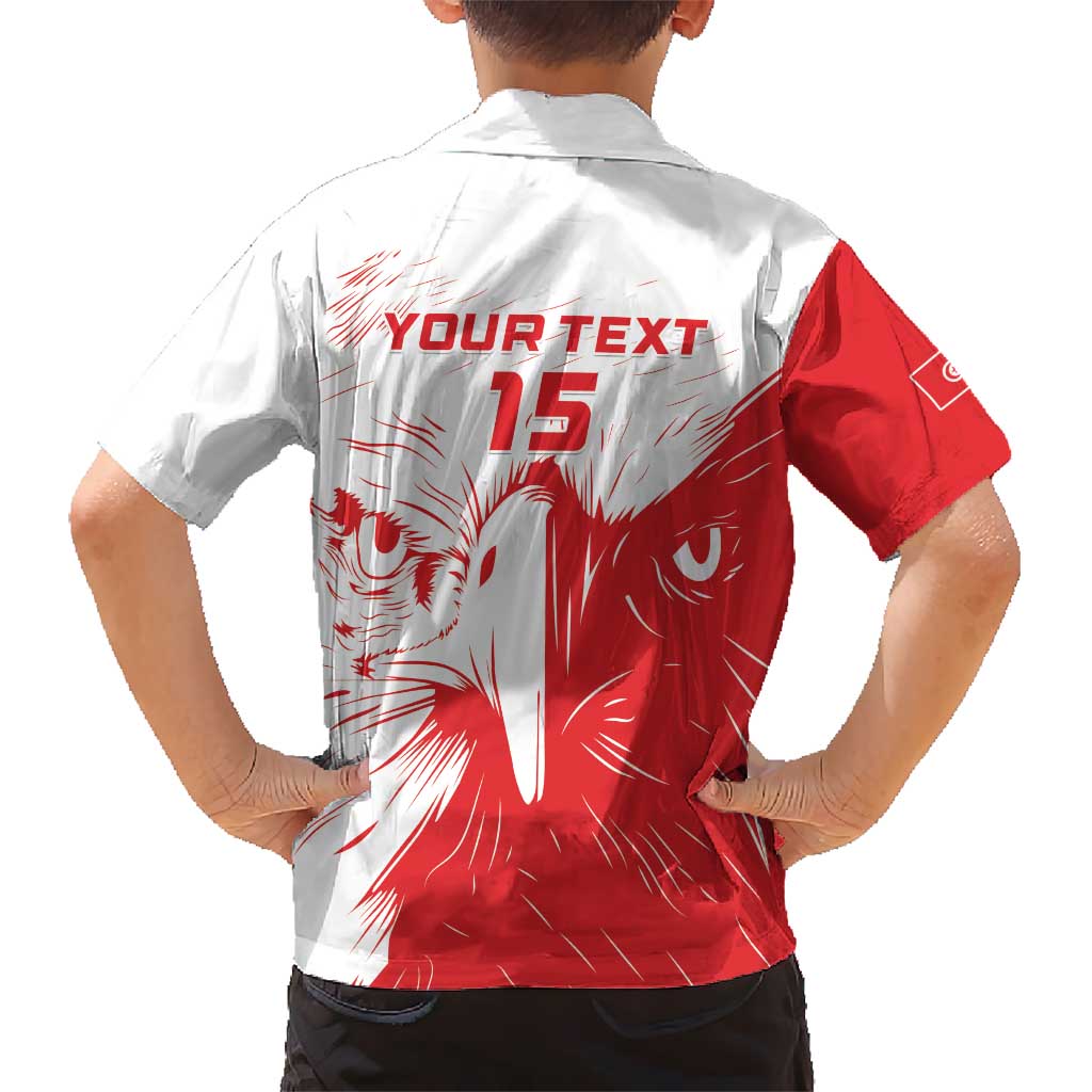 Custom Tunisia Football Kid Hawaiian Shirt Go Eagles of Carthage - Wonder Print Shop