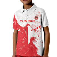 Custom Tunisia Football Kid Polo Shirt Go Eagles of Carthage - Wonder Print Shop