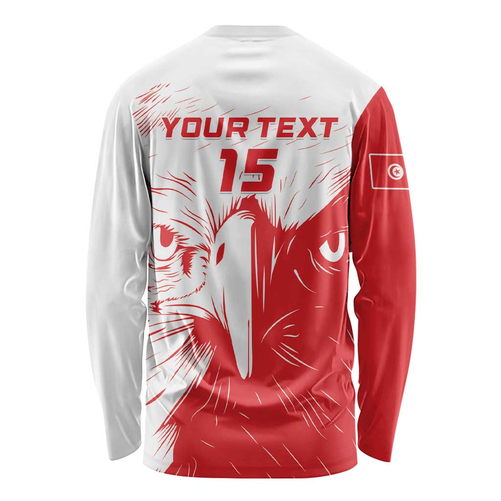Custom Tunisia Football Long Sleeve Shirt Go Eagles of Carthage - Wonder Print Shop