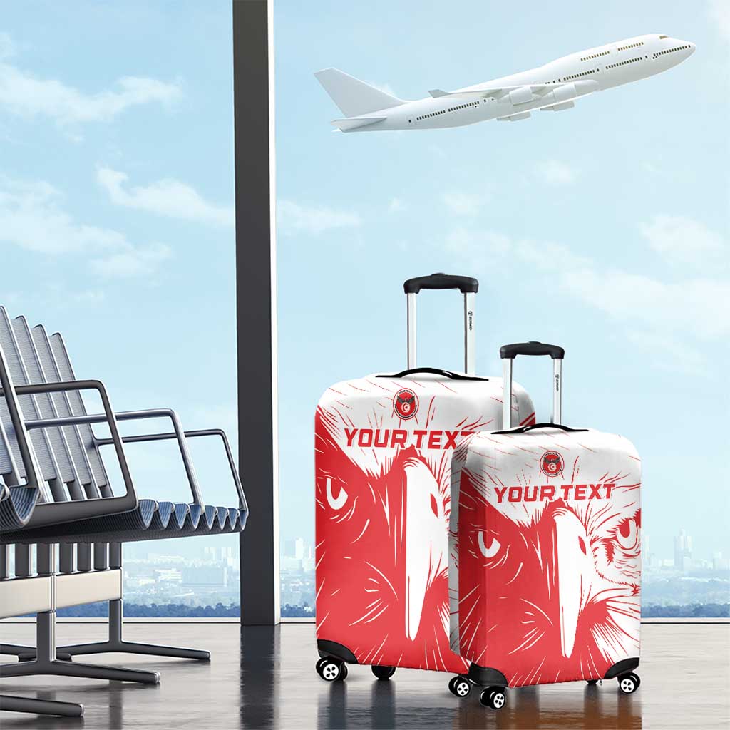 Custom Tunisia Football Luggage Cover Go Eagles of Carthage - Wonder Print Shop