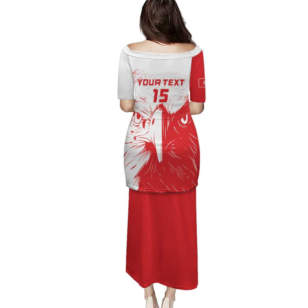 Custom Tunisia Football Puletasi Go Eagles of Carthage - Wonder Print Shop