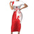 Custom Tunisia Football Short Sleeve Bodycon Dress Go Eagles of Carthage - Wonder Print Shop