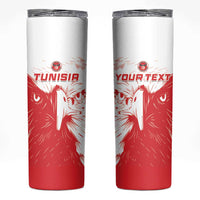 Custom Tunisia Football Skinny Tumbler Go Eagles of Carthage - Wonder Print Shop