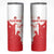 Custom Tunisia Football Skinny Tumbler Go Eagles of Carthage - Wonder Print Shop