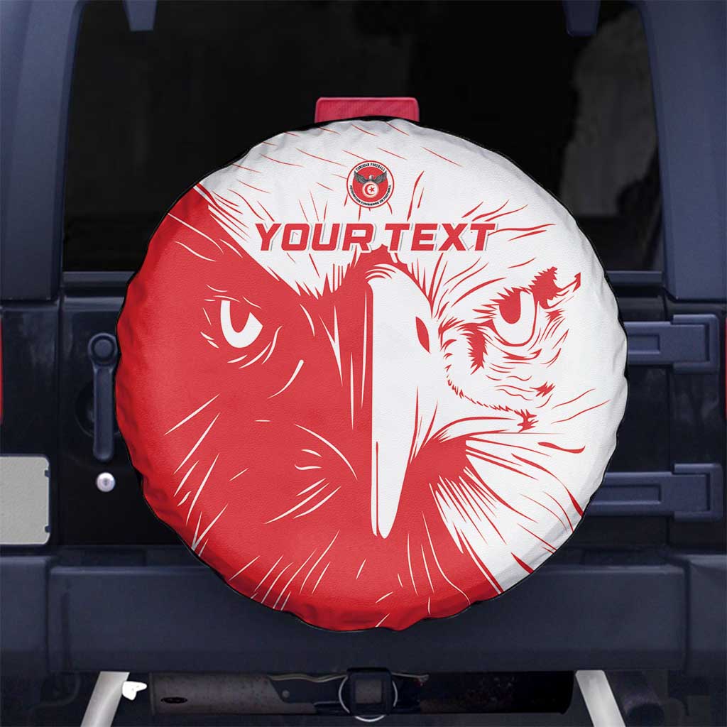 Custom Tunisia Football Spare Tire Cover Go Eagles of Carthage - Wonder Print Shop