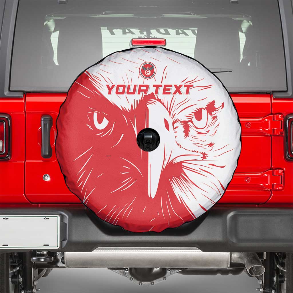 Custom Tunisia Football Spare Tire Cover Go Eagles of Carthage - Wonder Print Shop