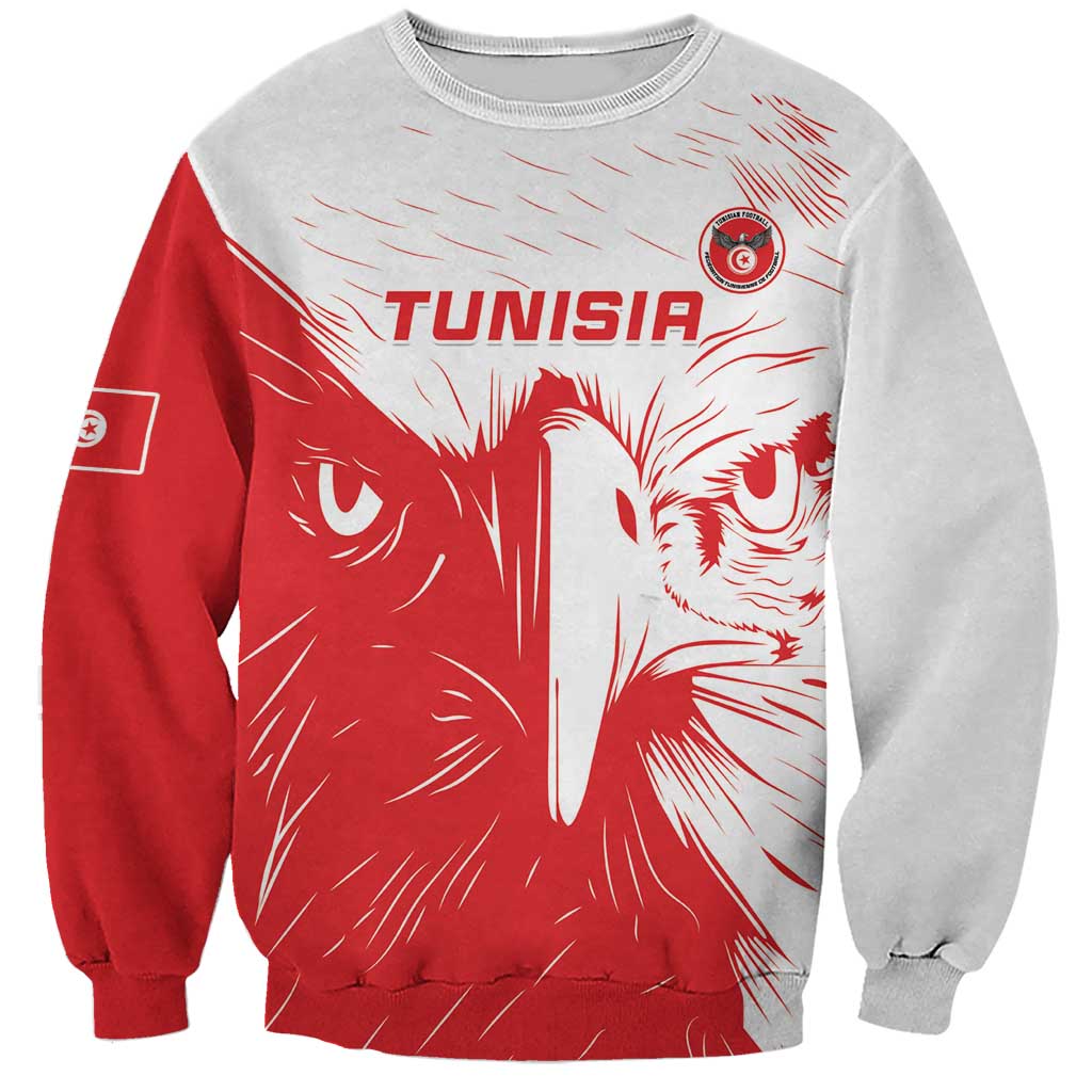 Custom Tunisia Football Sweatshirt Go Eagles of Carthage - Wonder Print Shop