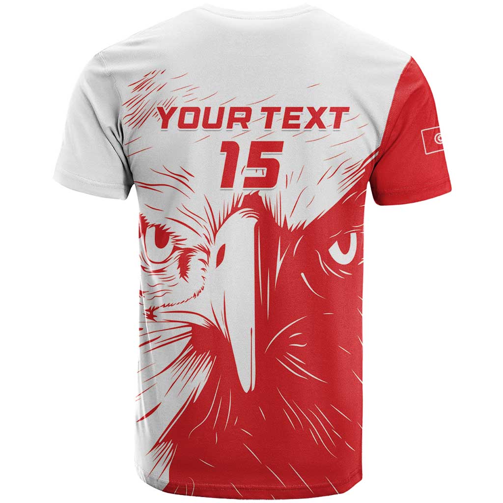 Custom Tunisia Football T Shirt Go Eagles of Carthage - Wonder Print Shop