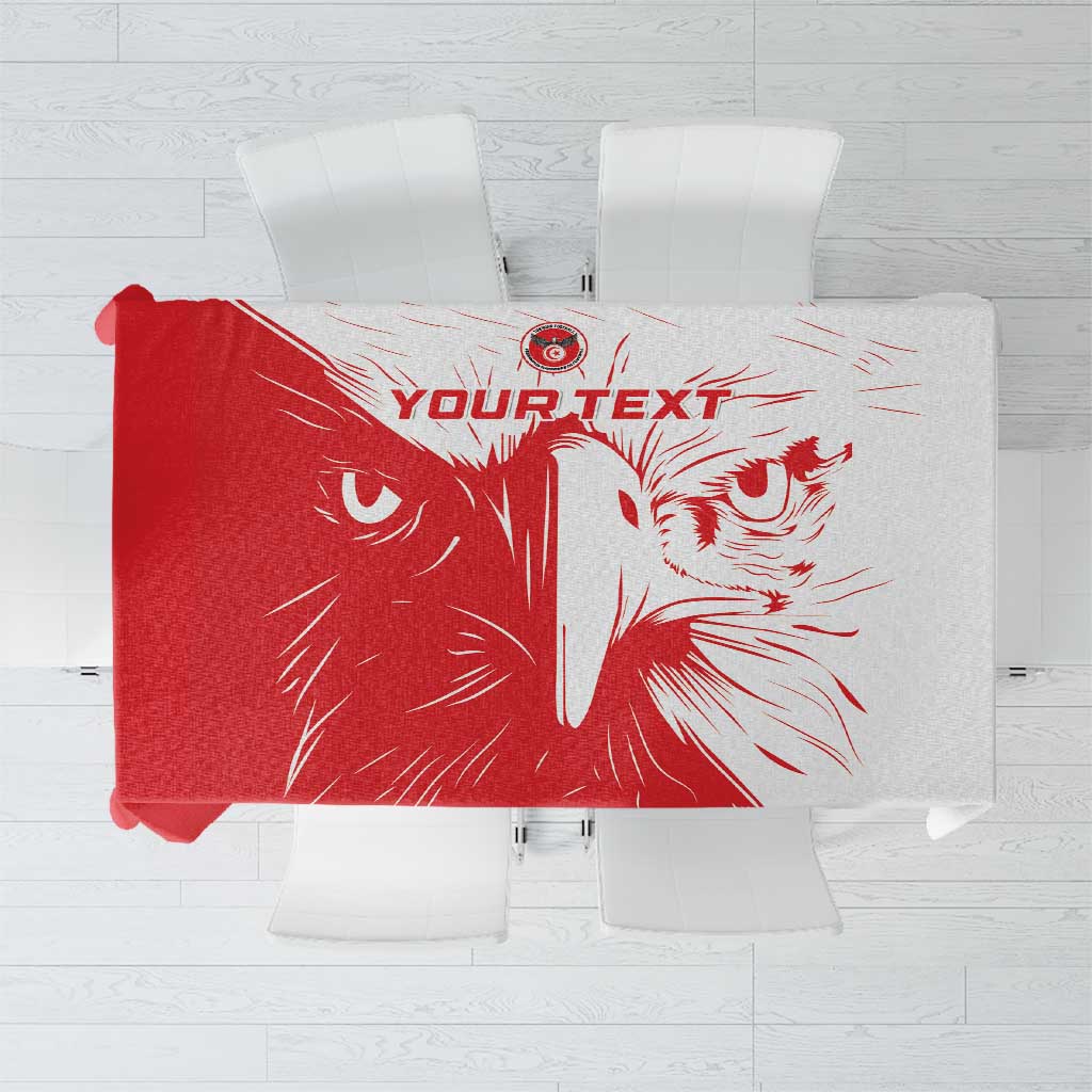 Custom Tunisia Football Tablecloth Go Eagles of Carthage - Wonder Print Shop