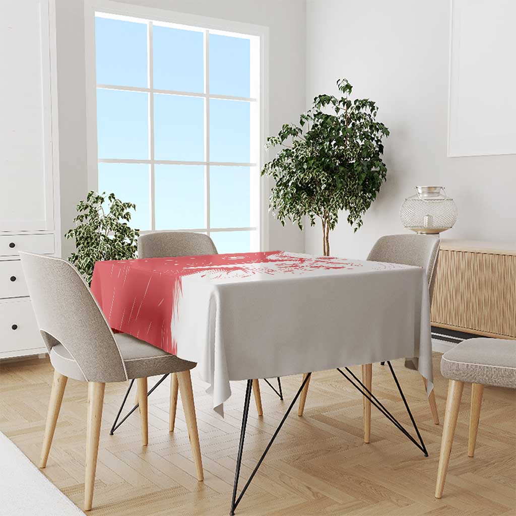 Custom Tunisia Football Tablecloth Go Eagles of Carthage - Wonder Print Shop