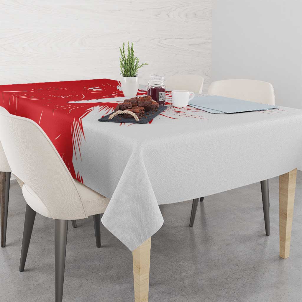 Custom Tunisia Football Tablecloth Go Eagles of Carthage - Wonder Print Shop