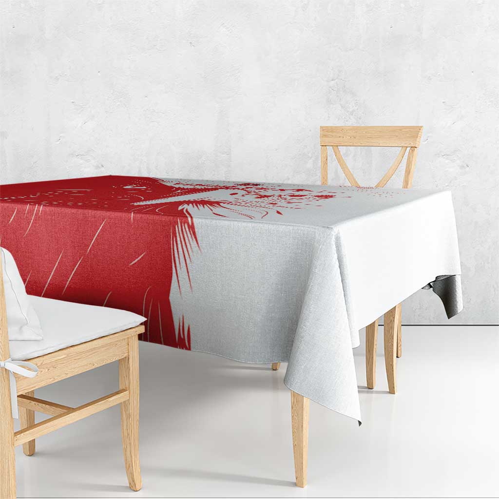 Custom Tunisia Football Tablecloth Go Eagles of Carthage - Wonder Print Shop