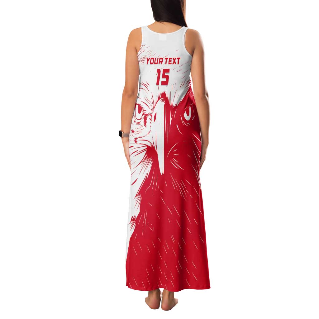 Custom Tunisia Football Tank Maxi Dress Go Eagles of Carthage - Wonder Print Shop