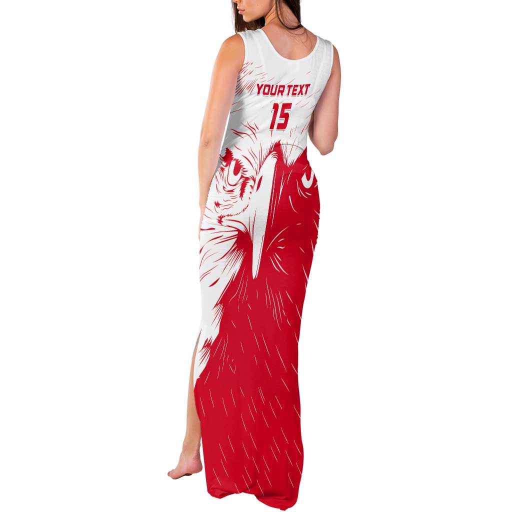 Custom Tunisia Football Tank Maxi Dress Go Eagles of Carthage - Wonder Print Shop