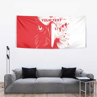 Custom Tunisia Football Tapestry Go Eagles of Carthage - Wonder Print Shop