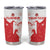 Custom Tunisia Football Tumbler Cup Go Eagles of Carthage - Wonder Print Shop
