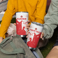 Custom Tunisia Football Tumbler Cup Go Eagles of Carthage - Wonder Print Shop