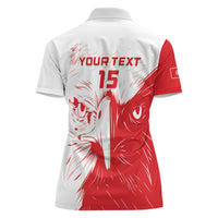 Custom Tunisia Football Women Polo Shirt Go Eagles of Carthage - Wonder Print Shop