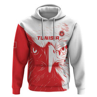 Custom Tunisia Football Zip Hoodie Go Eagles of Carthage - Wonder Print Shop