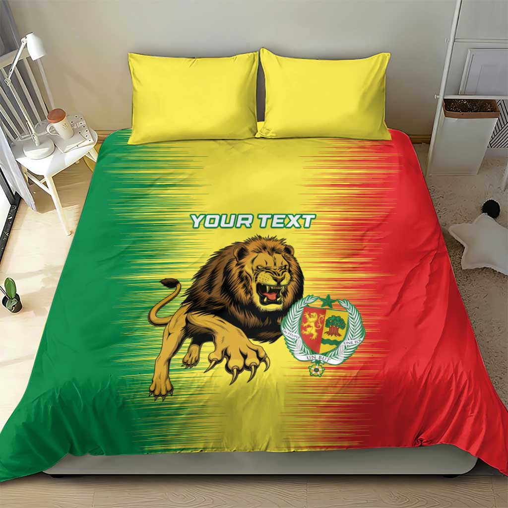 Custom Senegal Football Bedding Set Go Lions of Teranga