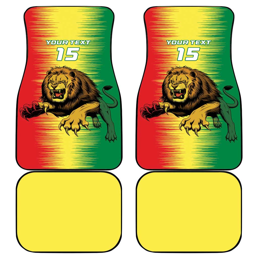 Custom Senegal Football Car Mats Go Lions of Teranga