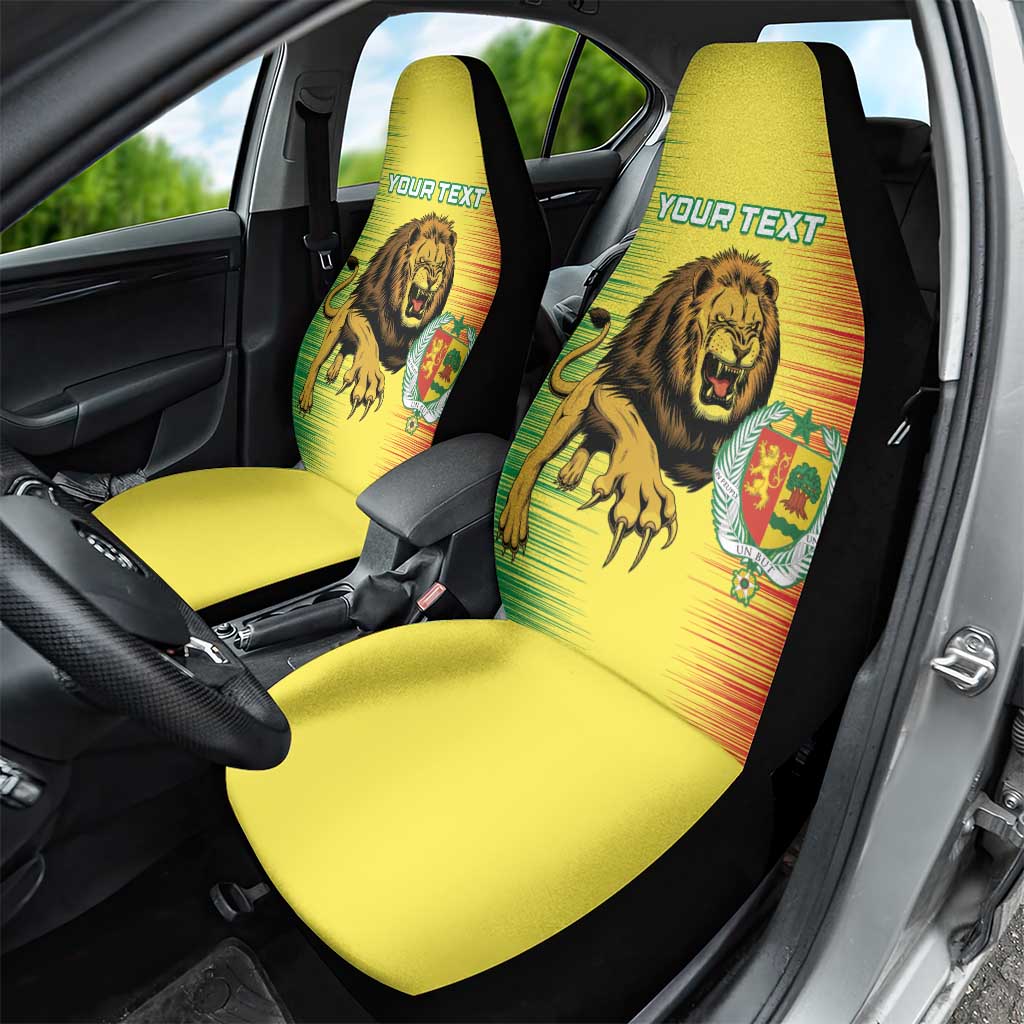 Custom Senegal Football Car Seat Cover Go Lions of Teranga