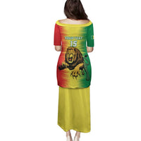 Custom Senegal Football Family Matching Puletasi and Hawaiian Shirt Go Lions of Teranga